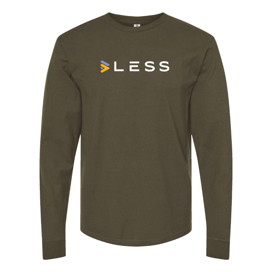 Men's LOGO LESS Logo Cotton Long Sleeve T-Shirt