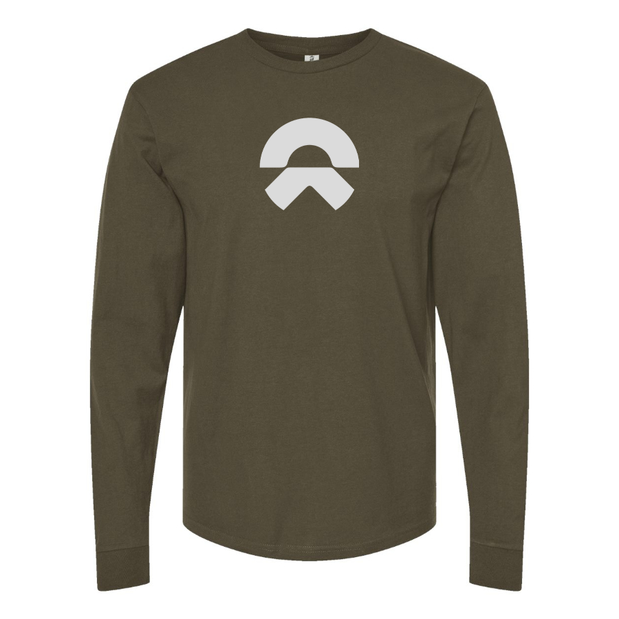 Men's Nio Logo Cotton Long Sleeve T-Shirt