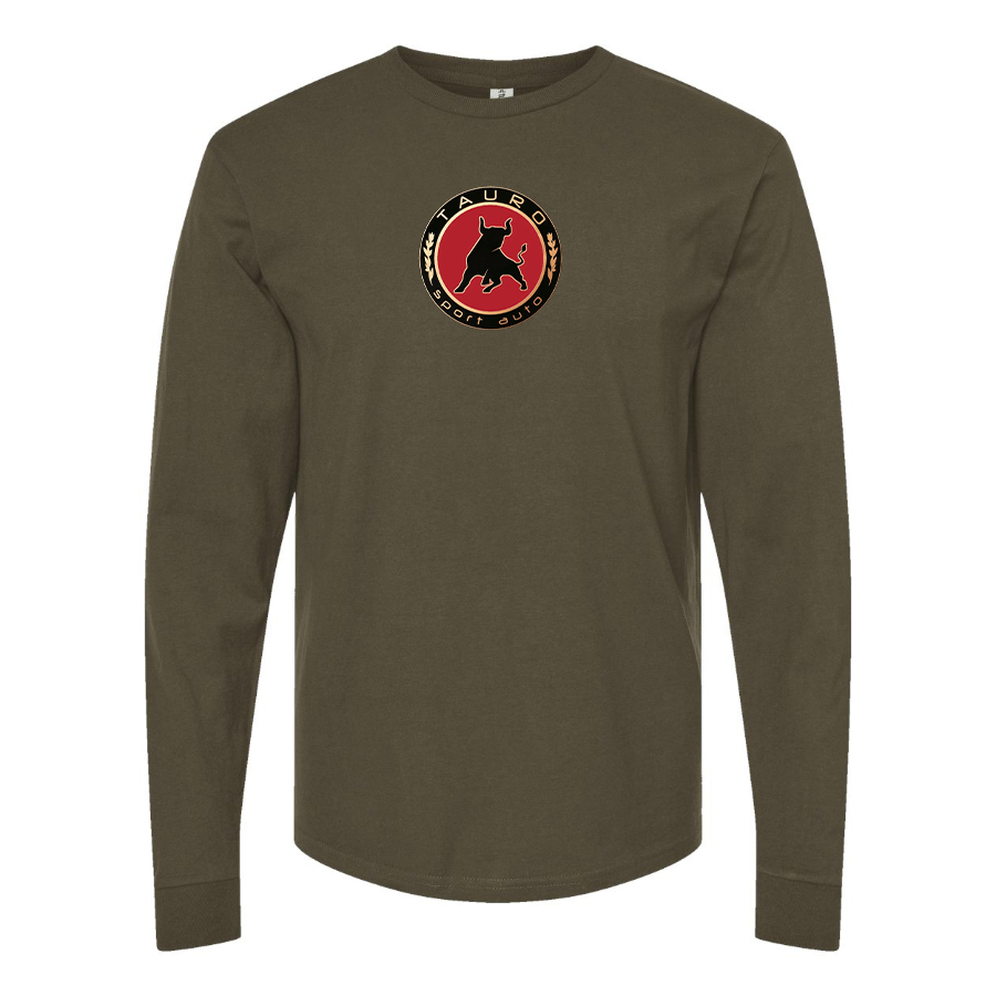 Men's Tauro Sport Auto Logo Cotton Long Sleeve T-Shirt