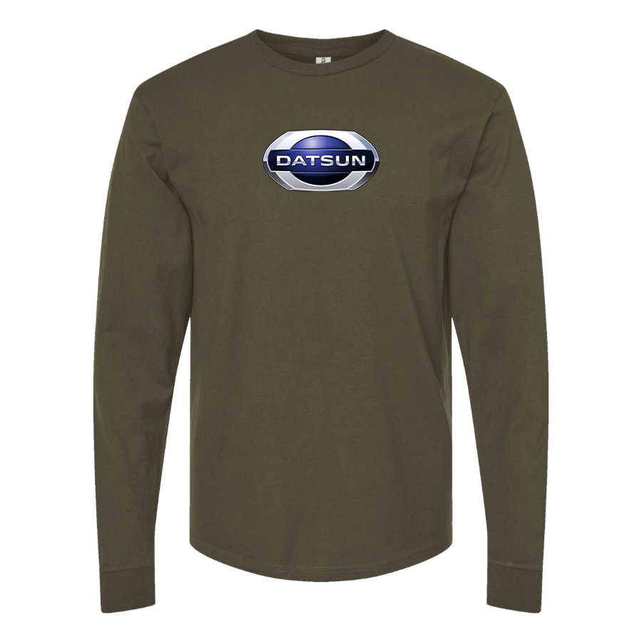 Men's Datsun Logo Cotton Long Sleeve T-Shirt