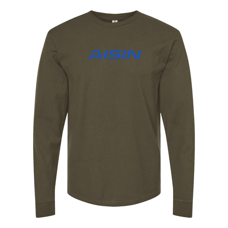 Men's Aisin Logo Cotton Long Sleeve T-Shirt