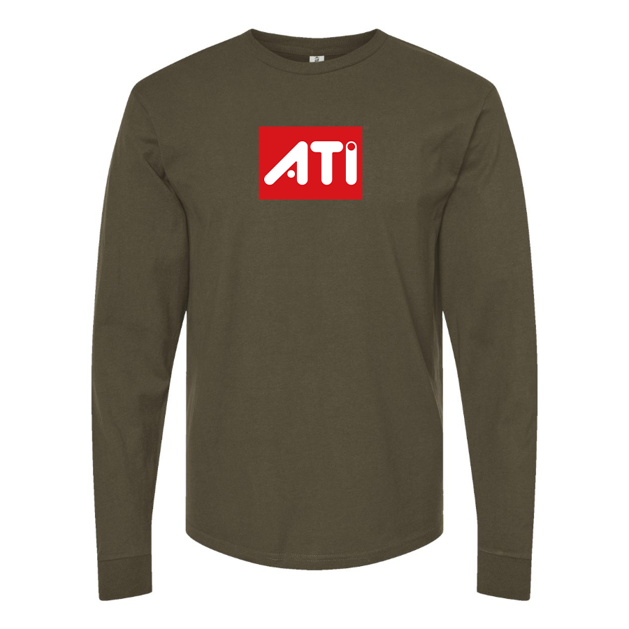 Men's ATI Logo Cotton Long Sleeve T-Shirt