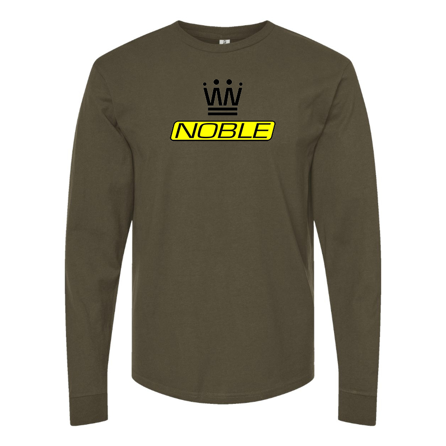 Men's Noble Logo Cotton Long Sleeve T-Shirt