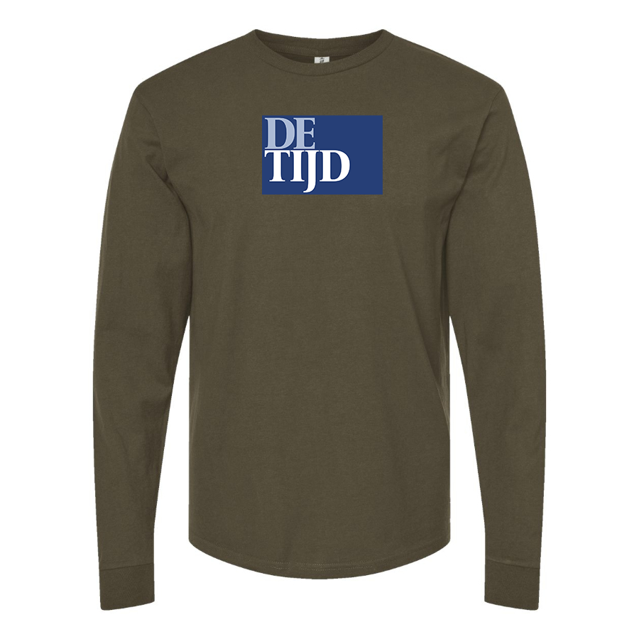 Men's De Tijd    Cotton Long Sleeve T-Shirt