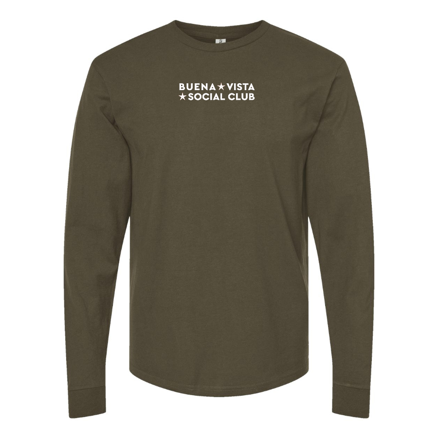 Men's Buena Vista Social Club Logo Cotton Long Sleeve T-Shirt