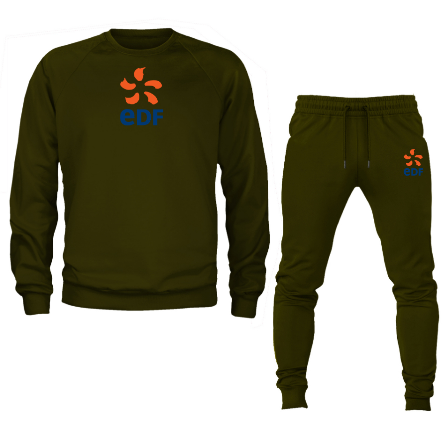Men's Edf Crewneck Sweatshirt Joggers Suit