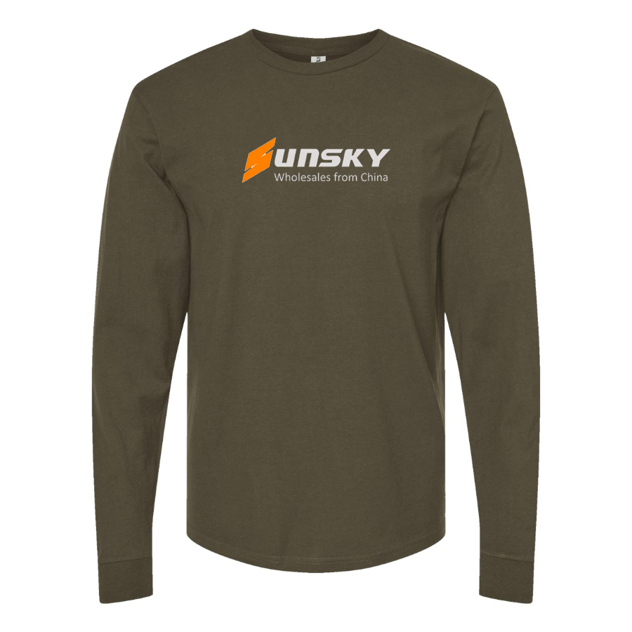 Men's SUNSKY Logo Cotton Long Sleeve T-Shirt