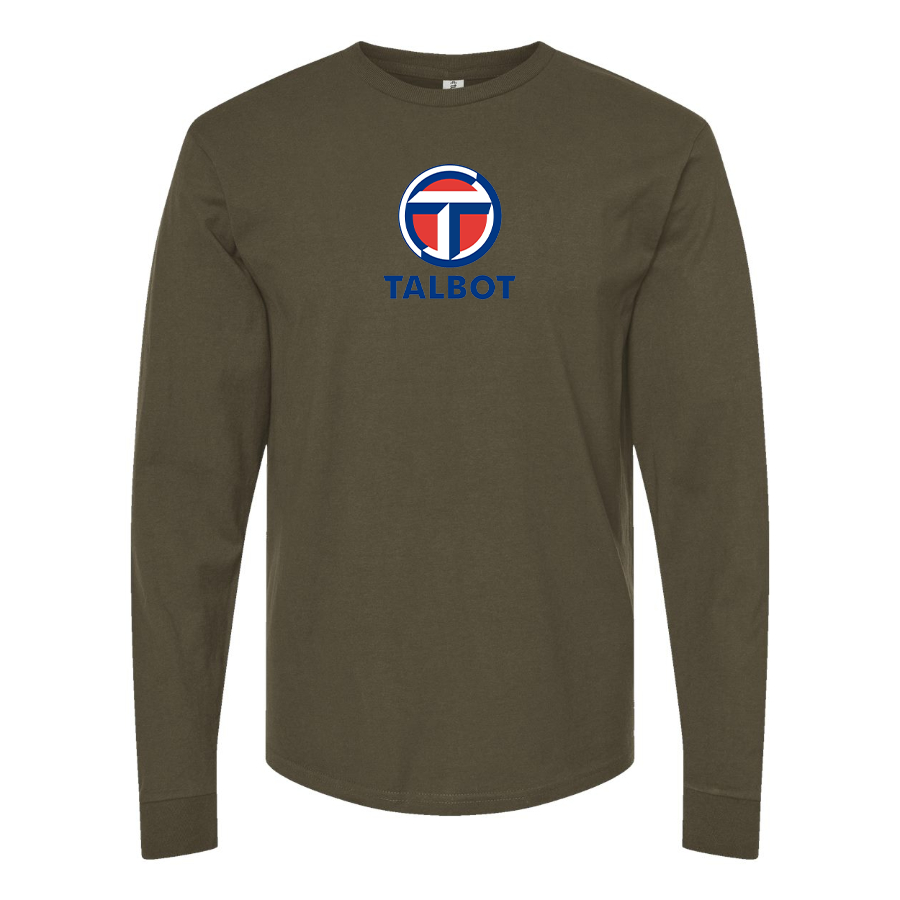Men's Talbot Logo Cotton Long Sleeve T-Shirt