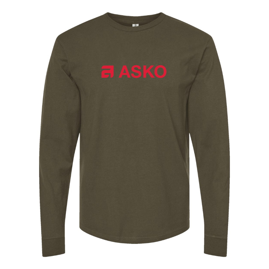Men's Asko Logo Cotton Long Sleeve T-Shirt