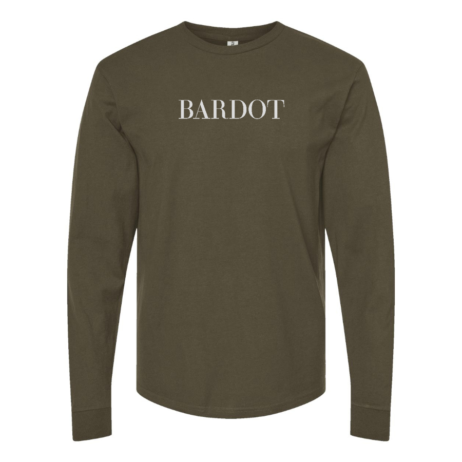 Men's Bardot Logo Cotton Long Sleeve T-Shirt