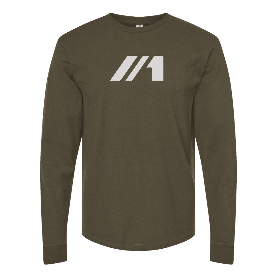 Men's BAC Logo Cotton Long Sleeve T-Shirt