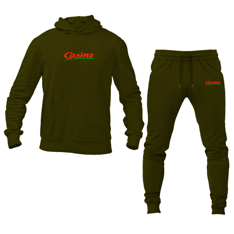 Men's Casino Logo Hoodie Joggers Set