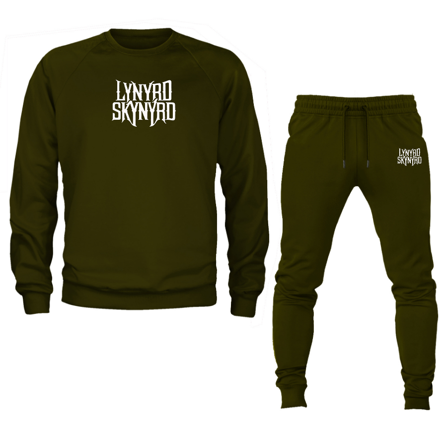 Men's  Lynyrd Skynyrd  Crewneck Sweatshirt Joggers Suit