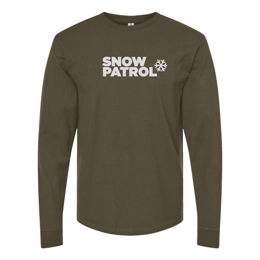 Men's Snow Patrol Logo Cotton Long Sleeve T-Shirt