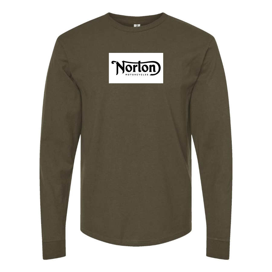 Men's Norton Logo Cotton Long Sleeve T-Shirt