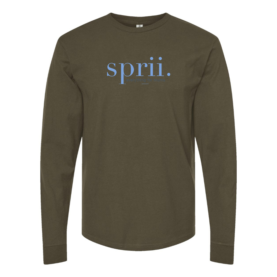 Men's Sprii Logo Cotton Long Sleeve T-Shirt