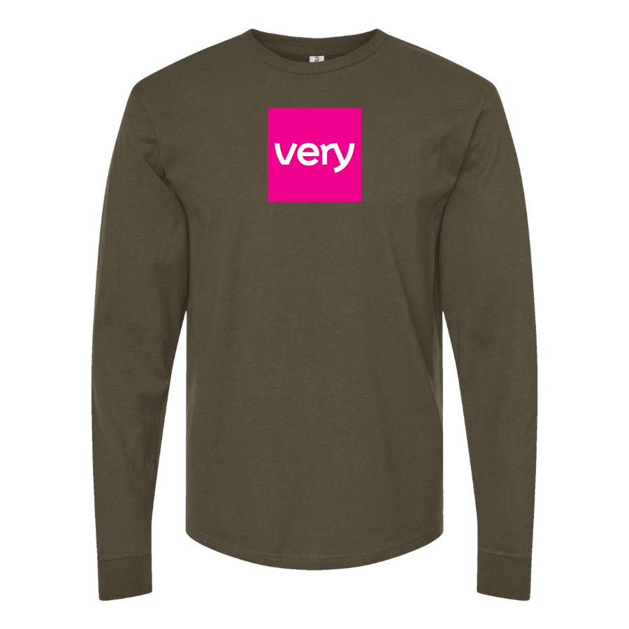 Men's Very Logo Cotton Long Sleeve T-Shirt