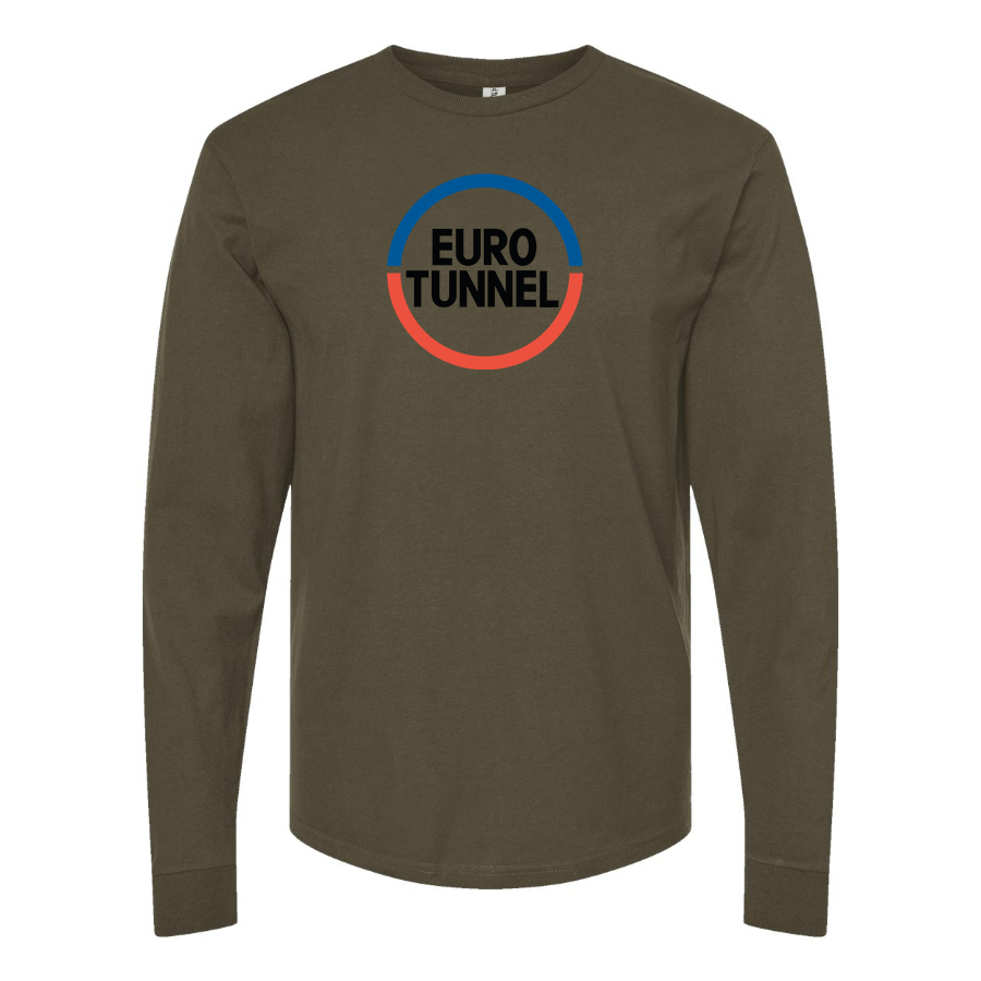 Men's   Eurotunnel   Logo Cotton Long Sleeve T-Shirt