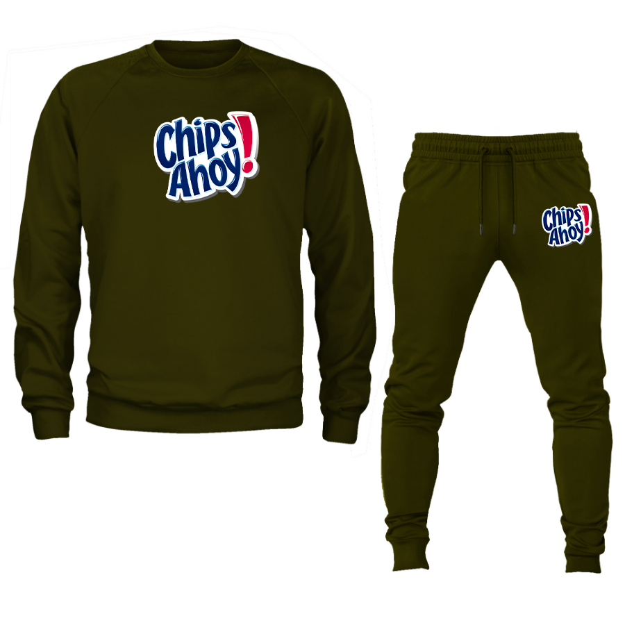 Men's Chips Ahoy Crewneck Sweatshirt Joggers Suit