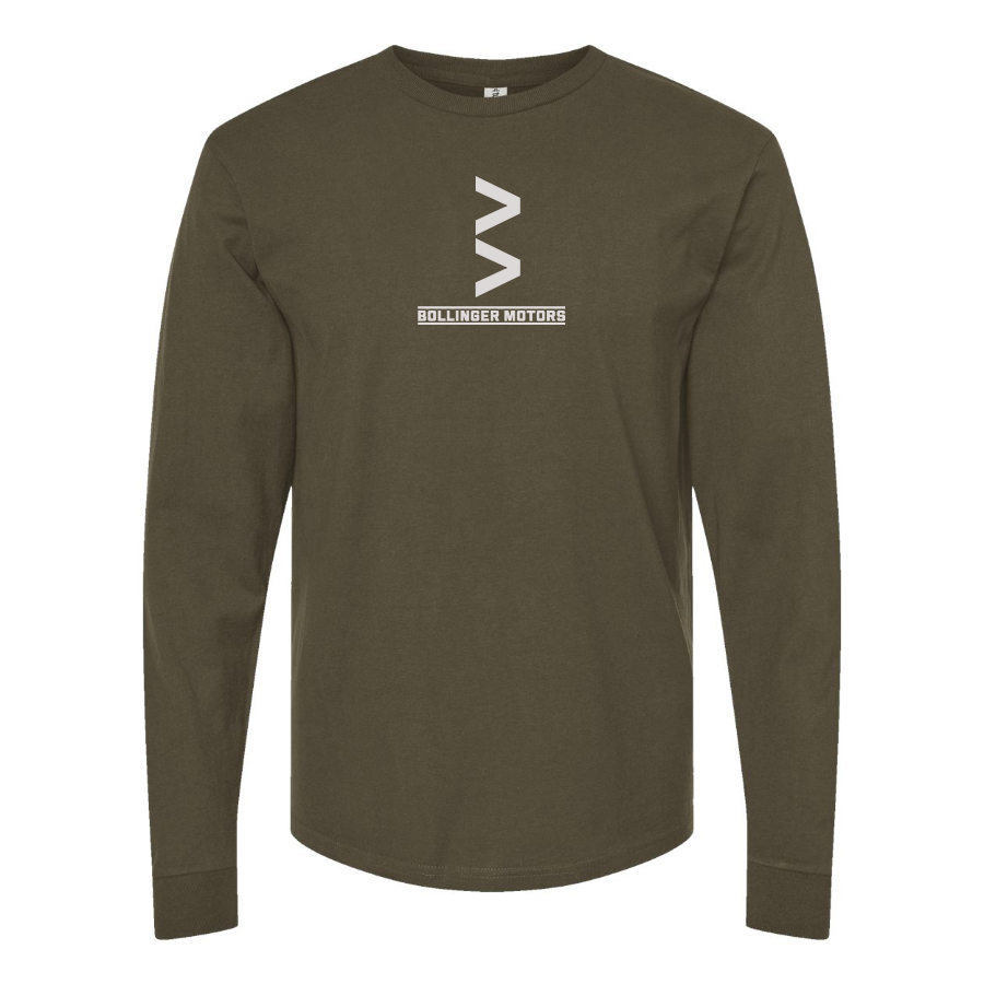 Men's Bollinger Logo Cotton Long Sleeve T-Shirt