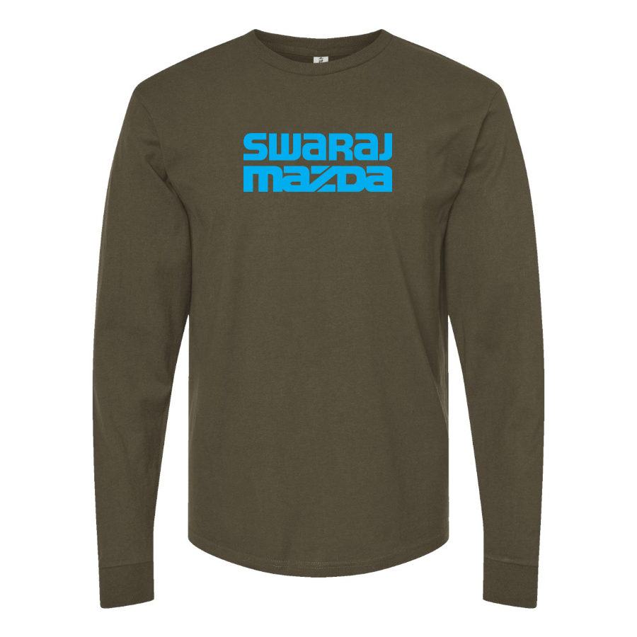 Men's Swaraj Mazda Logo Cotton Long Sleeve T-Shirt