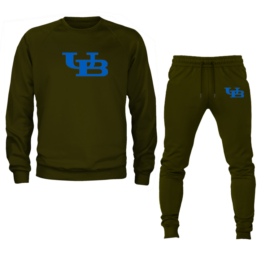Men's  Buffalo Bulls  Crewneck Sweatshirt Joggers Suit