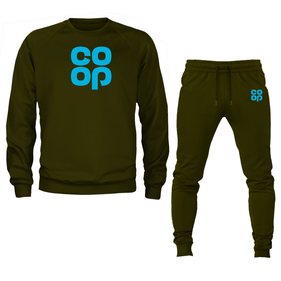 Men's CoOp Crewneck Sweatshirt Joggers Suit