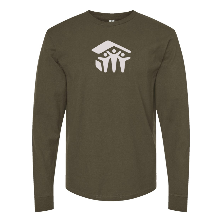 Men's Habitat for Humanity  Logo Cotton Long Sleeve T-Shirt