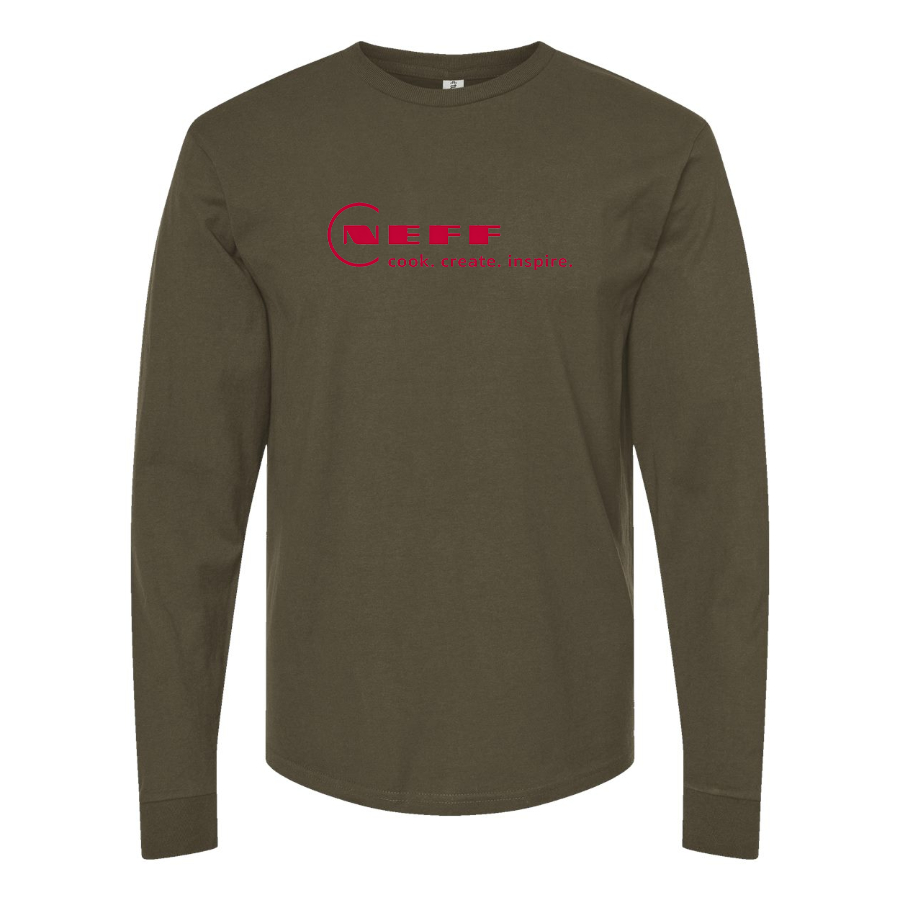 Men's NEFF Logo Cotton Long Sleeve T-Shirt
