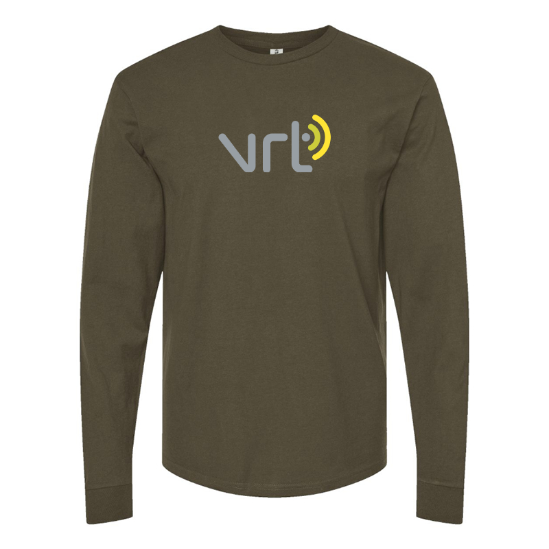 Men's VRT Logo Cotton Long Sleeve T-Shirt