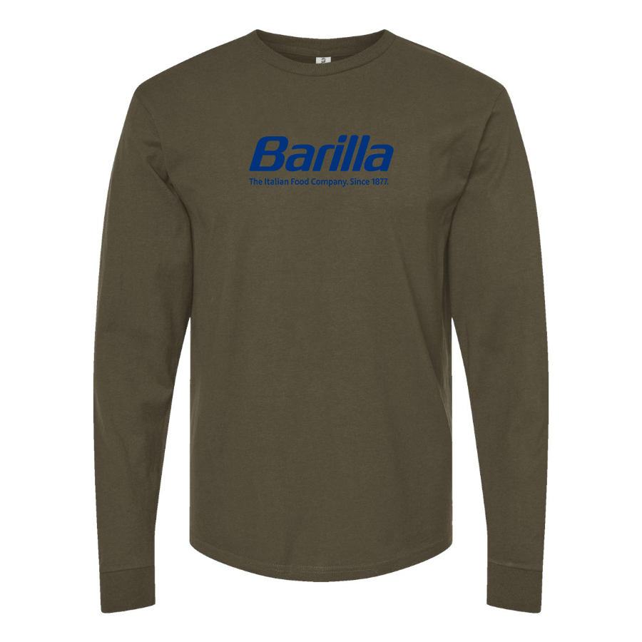 Men's Barilla Logo Cotton Long Sleeve T-Shirt