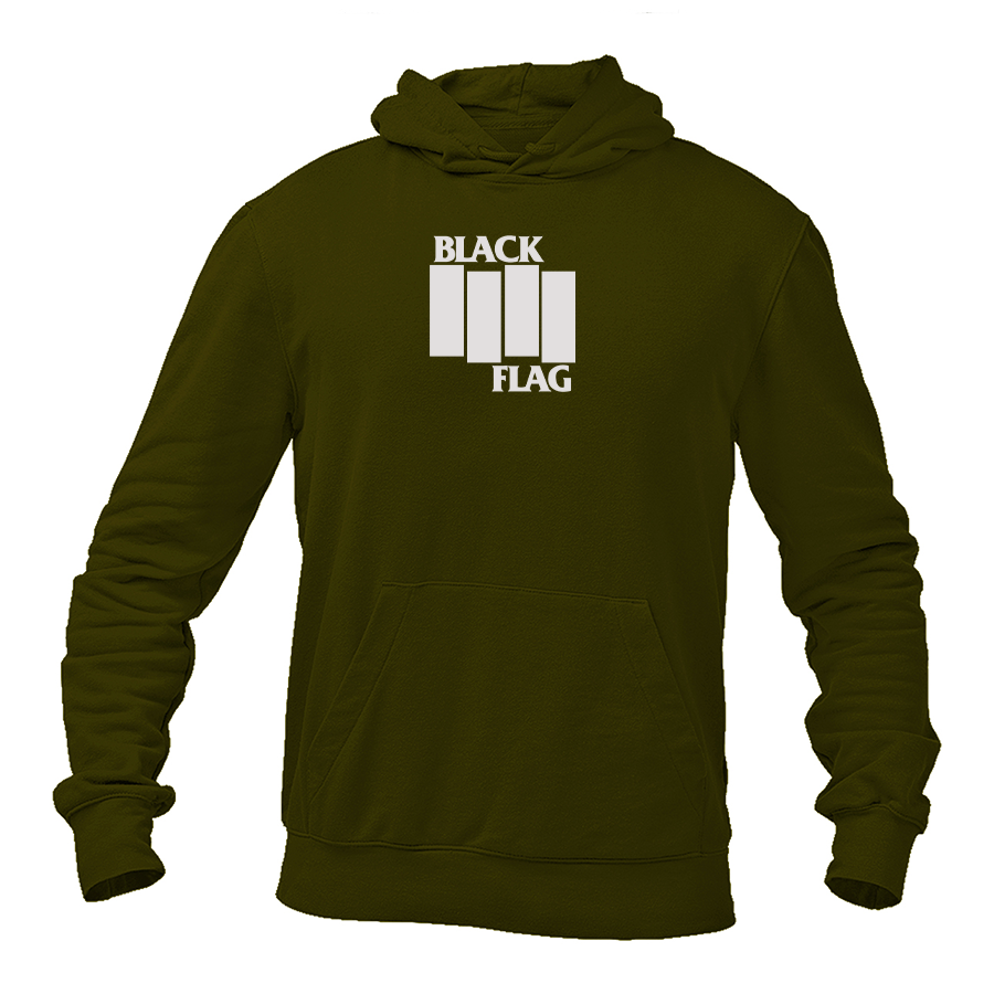Men's Black Flag Logo Pullover Hoodie