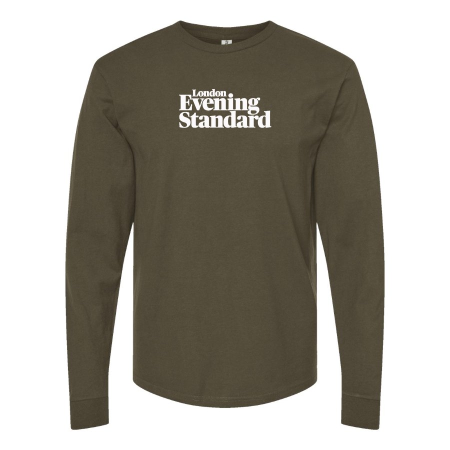 Men's London Evening Standard  Logo Cotton Long Sleeve T-Shirt
