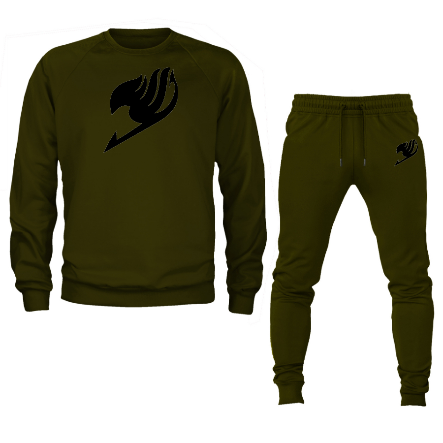 Men's  Fairy Tail  Crewneck Sweatshirt Joggers Suit