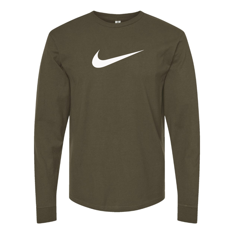 Men's Nike Wave Logo Cotton Long Sleeve T-Shirt