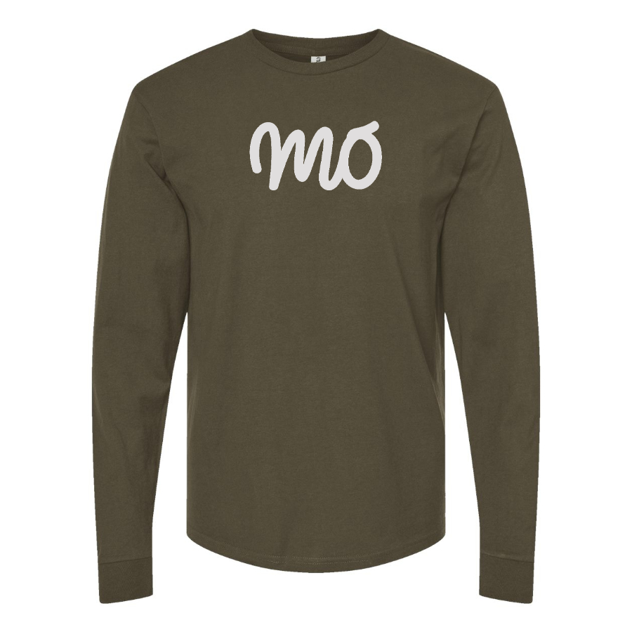 Men's Mo Logo Cotton Long Sleeve T-Shirt