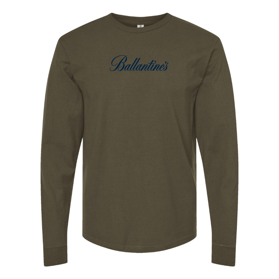 Men's Ballantines Logo Cotton Long Sleeve T-Shirt