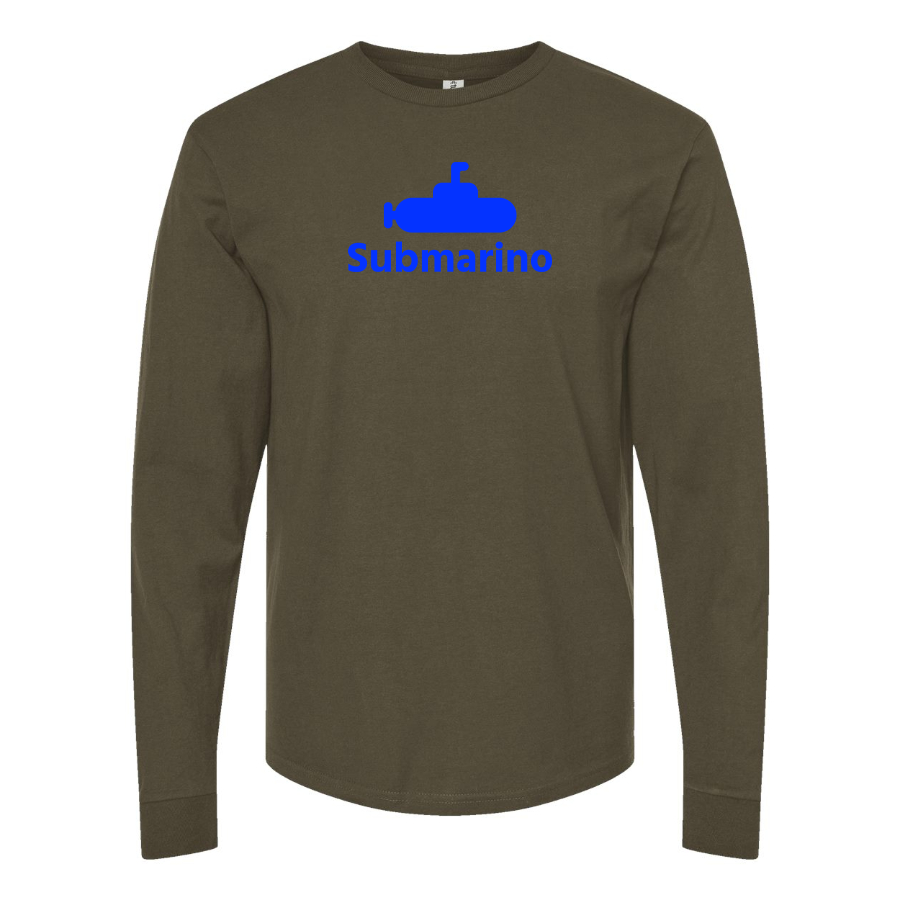 Men's Submarino Logo Cotton Long Sleeve T-Shirt