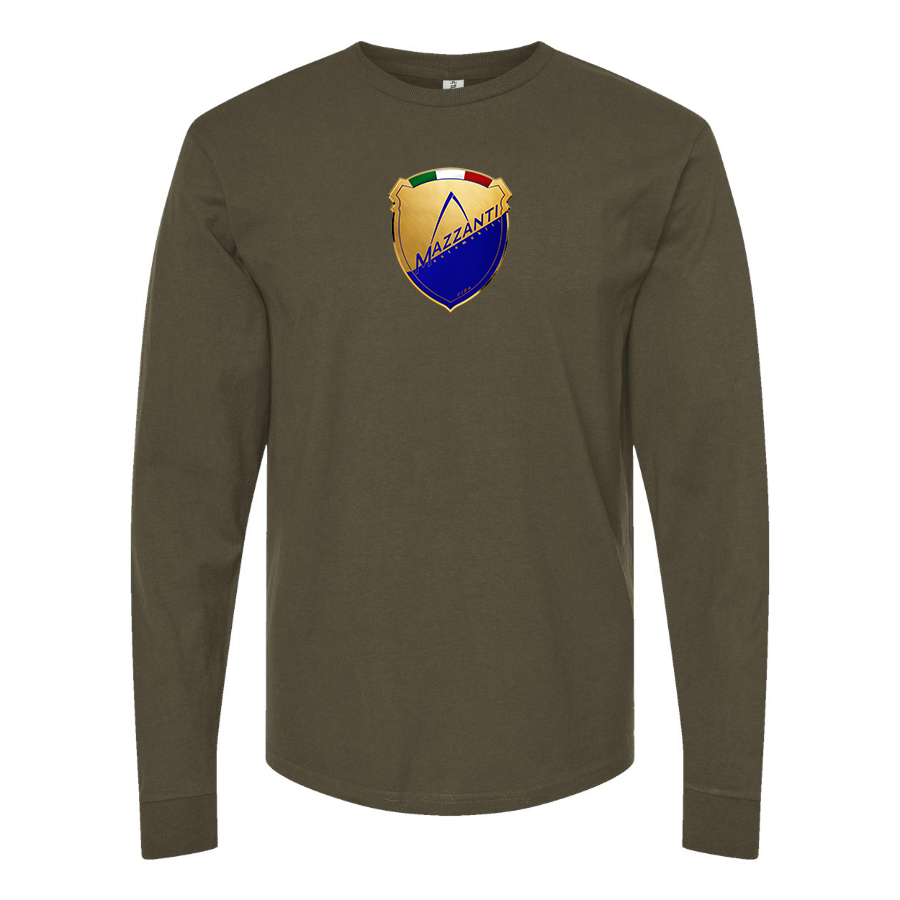 Men's Mazzanti Automobili Logo Cotton Long Sleeve T-Shirt