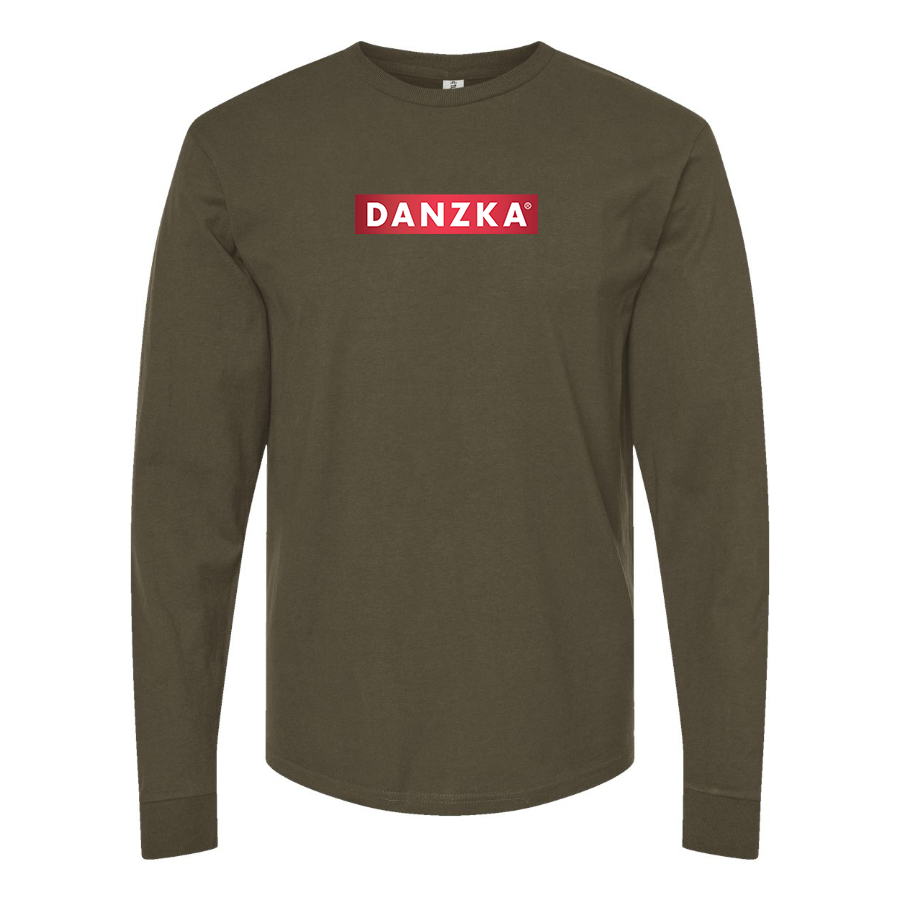 Men's Danzka  Logo Cotton Long Sleeve T-Shirt