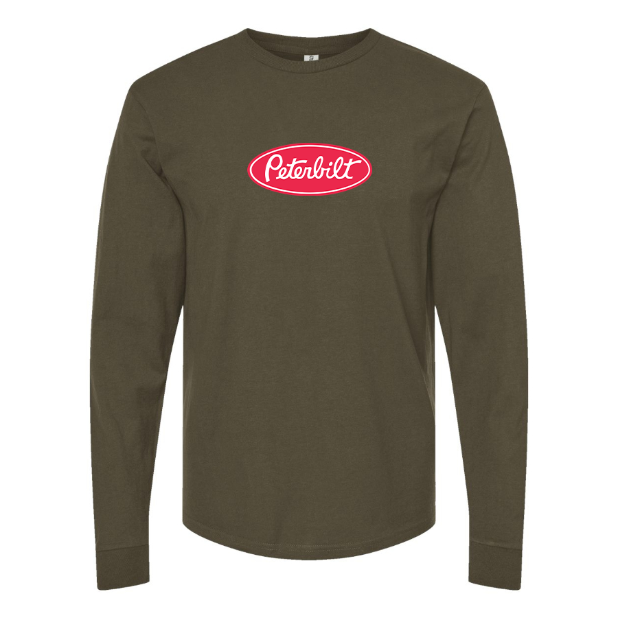 Men's Peterbilt Logo Cotton Long Sleeve T-Shirt