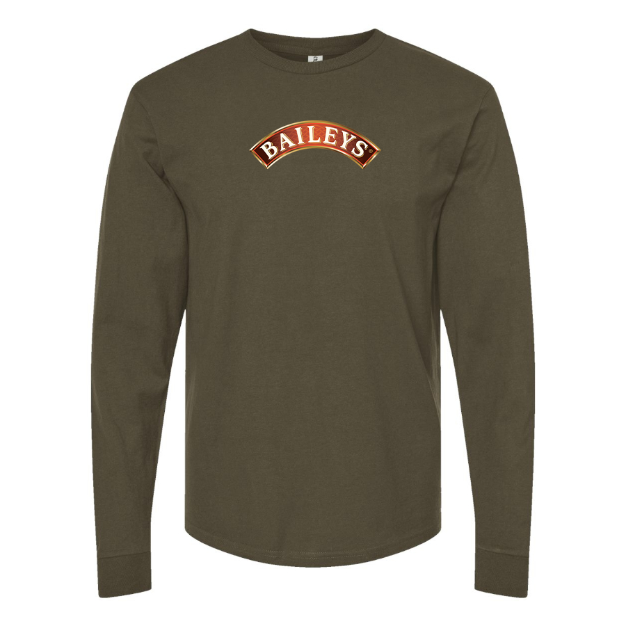 Men's Baileys Logo Cotton Long Sleeve T-Shirt