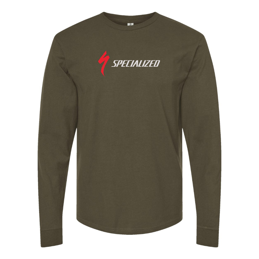 Men's Specialized Logo Cotton Long Sleeve T-Shirt