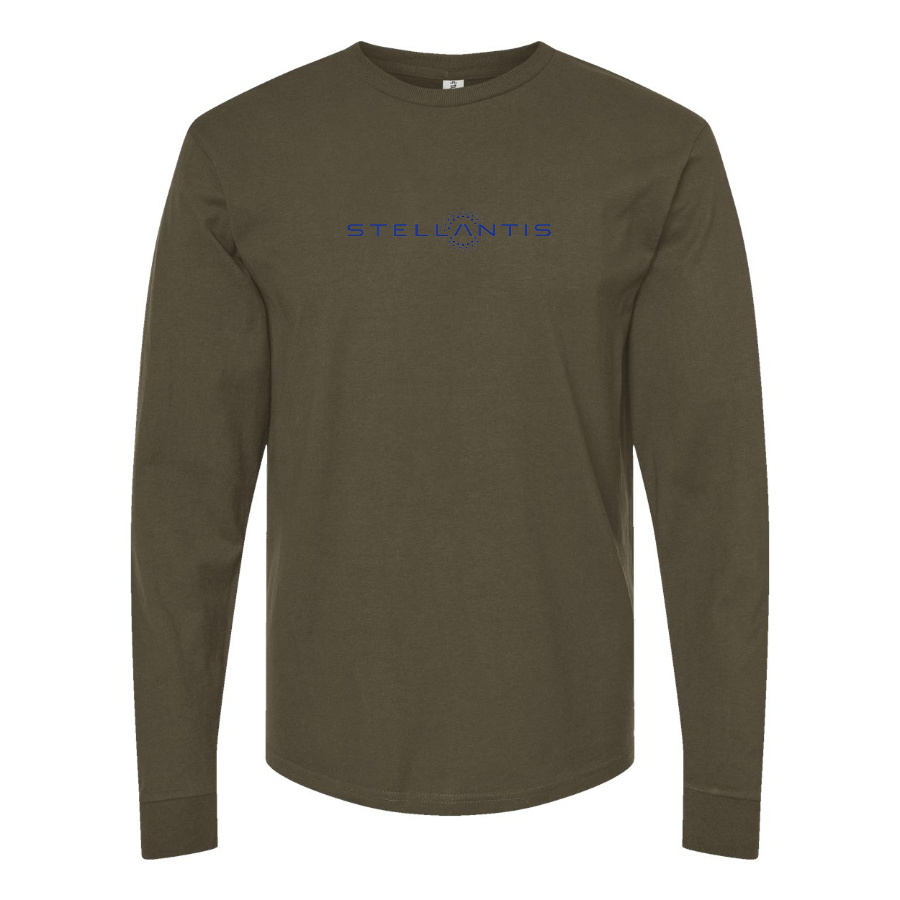 Men's Stellantis Logo Cotton Long Sleeve T-Shirt