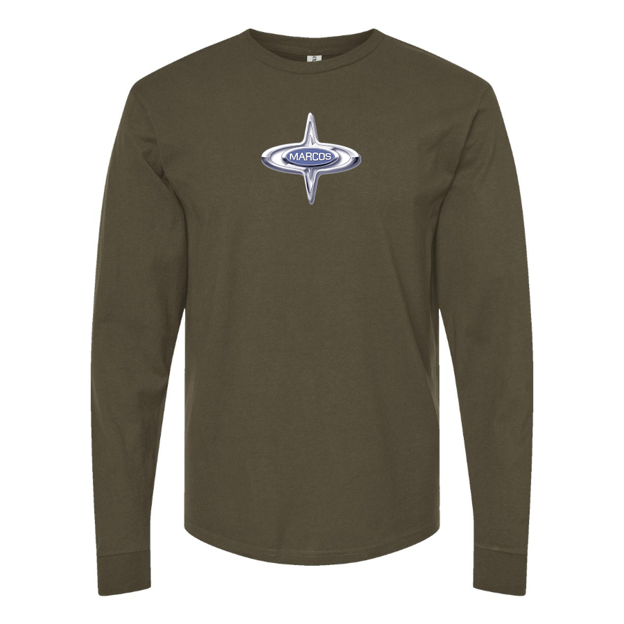 Men's Marcos Logo Cotton Long Sleeve T-Shirt