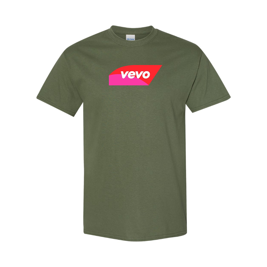 Men's Vevo Thumbnail Banner  Logo Cotton T-Shirt