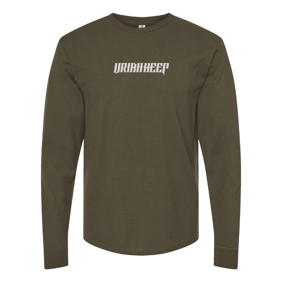 Men's Uriah Heep Logo Cotton Long Sleeve T-Shirt