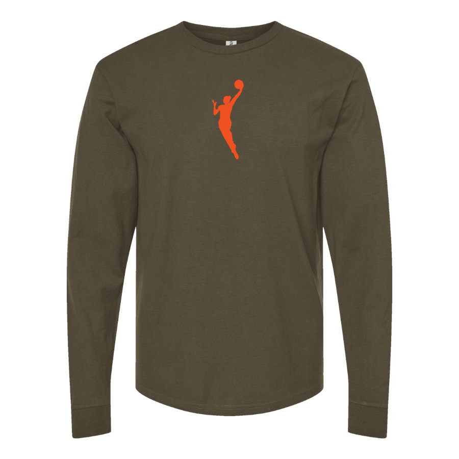Men's WNBA Symbol Logo Cotton Long Sleeve T-Shirt