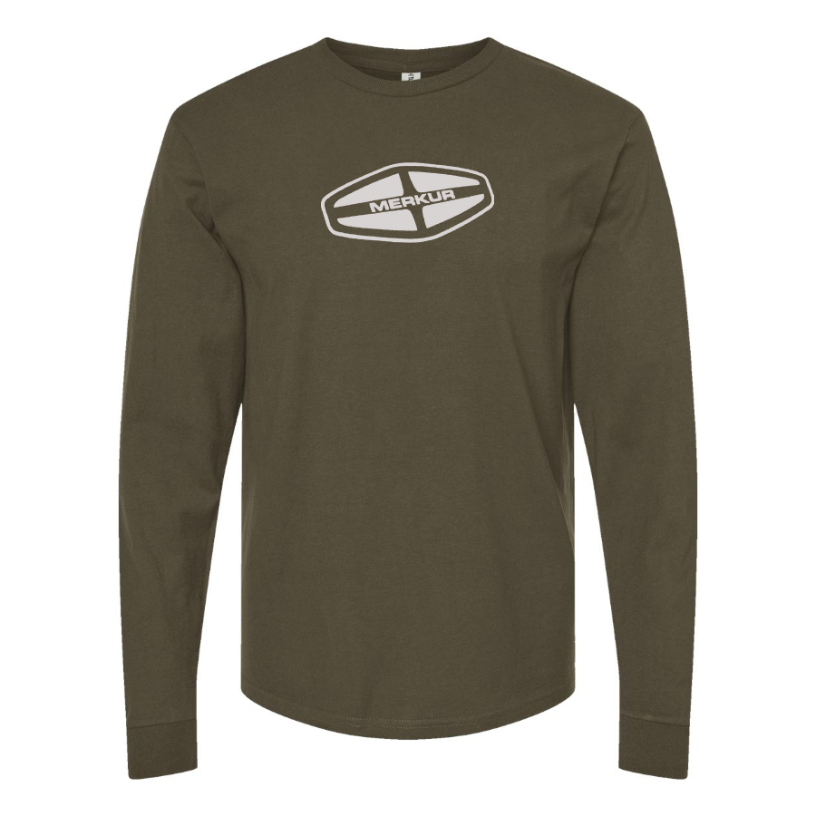 Men's Merkur Logo Cotton Long Sleeve T-Shirt
