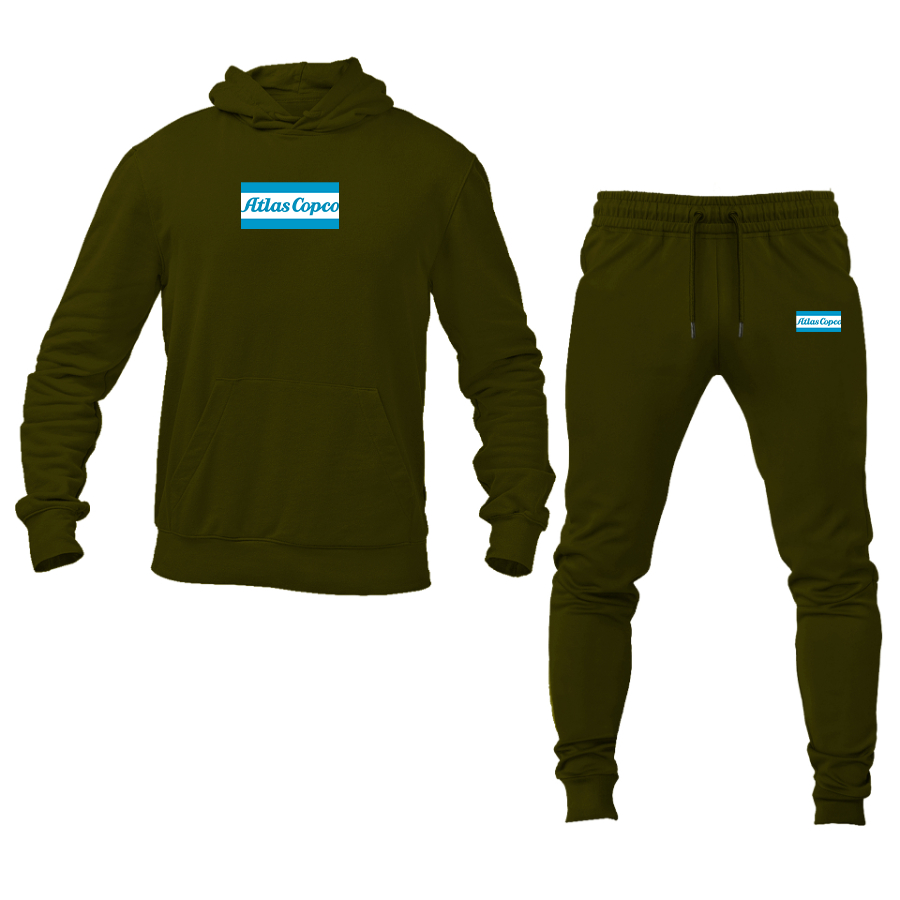 Men's Atlas Copco Logo Hoodie Joggers Set